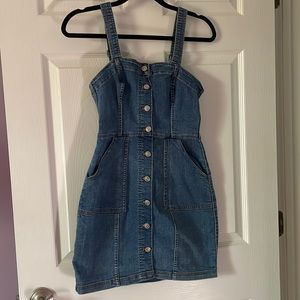 H&M denim mini dress